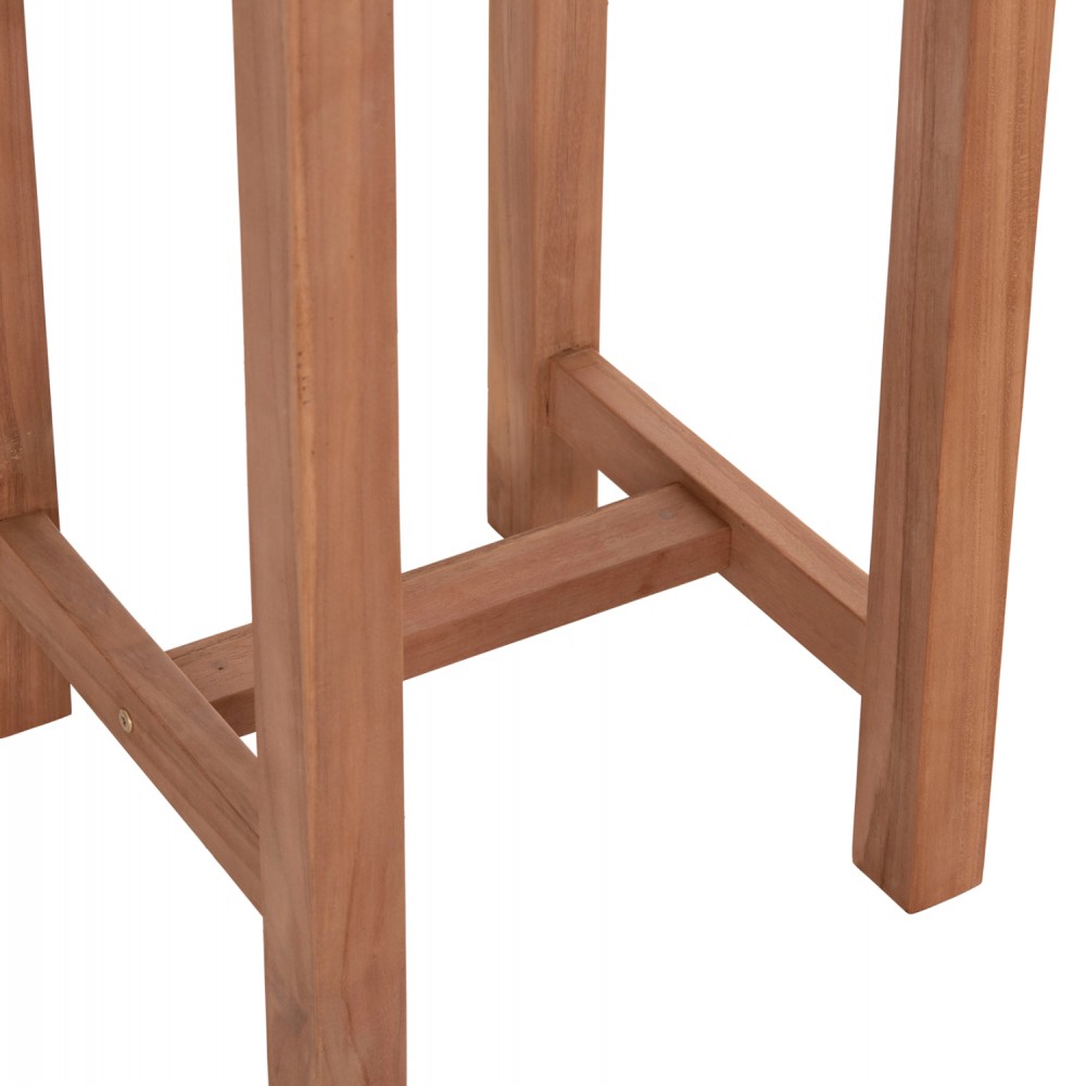 Τραπέζι/σταντ μπαρ εξωτερικού χώρου "PRESSCOT" στρογγυλό από ξύλο teak σε χρώμα φυσικό Φ60x105