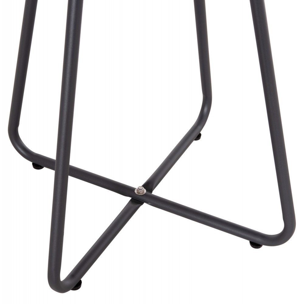 Σετ lounge εξωτερικού χώρου "OREGO" 3τμχ από αλουμίνιο/μέταλλο σε χρώμα σκούρο γκρι Φ40x50