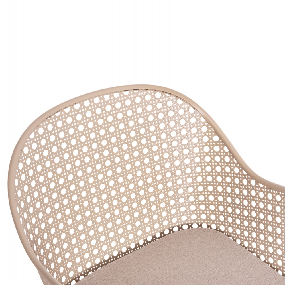 Σετ lounge εξωτερικού χώρου "OREGO" 3τμχ από αλουμίνιο σε χρώμα καπουτσίνο Φ50x56