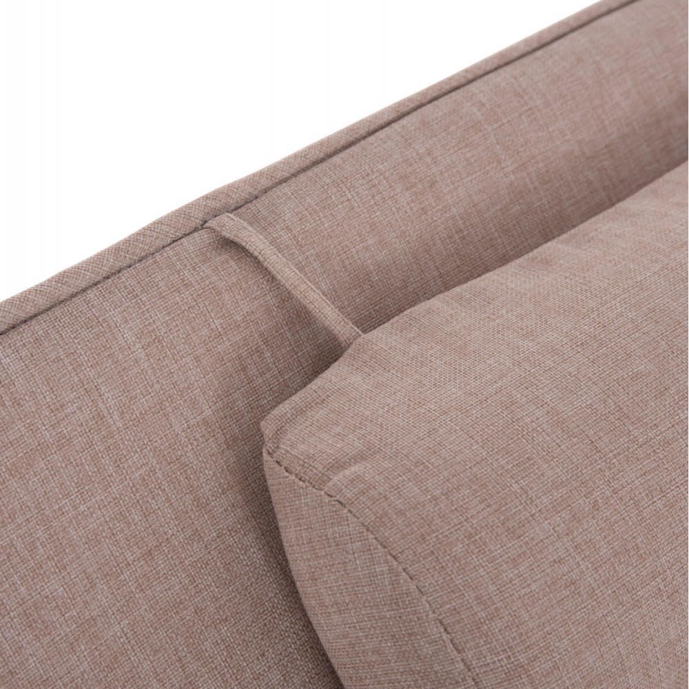 Μαξιλάρι ξαπλώστρας "ΑΚΙΝΟ" με foam από ύφασμα σε χρώμα μπεζ 190x70x10