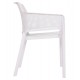 Πολυθρόνα εξωτερικού χώρου "JOHN" από pp σε χρώμα λευκό 59x58x79.5