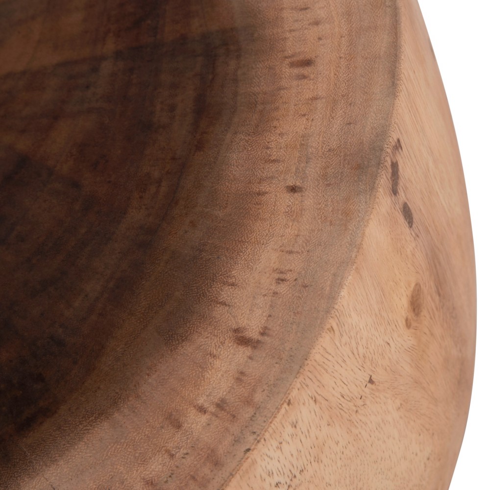 Τραπέζι σαλονιού βοηθητικό "POMPU" από ξύλο σε χρώμα φυσικό Φ60x35