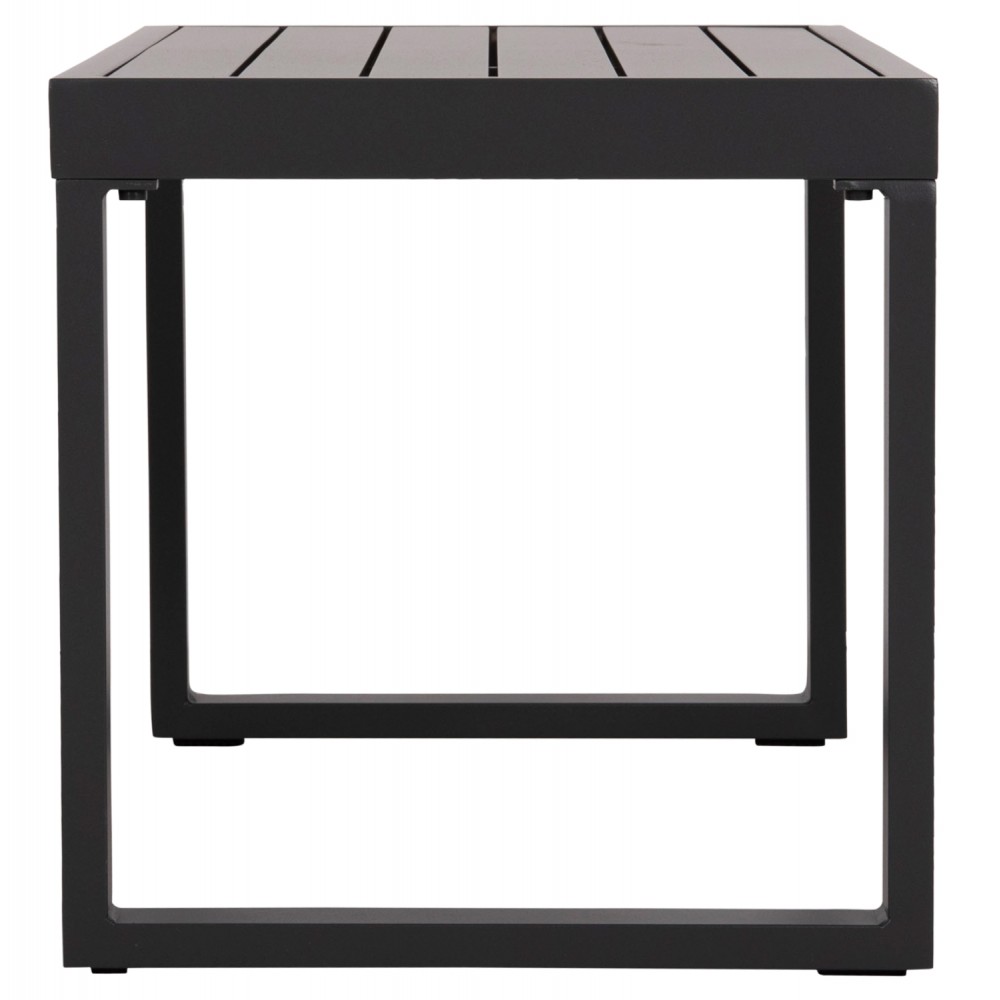 Τραπεζάκι ξαπλώστρας "SENTRY" από αλουμίνιο σε χρώμα σκούρο γκρι 87x43.5x45