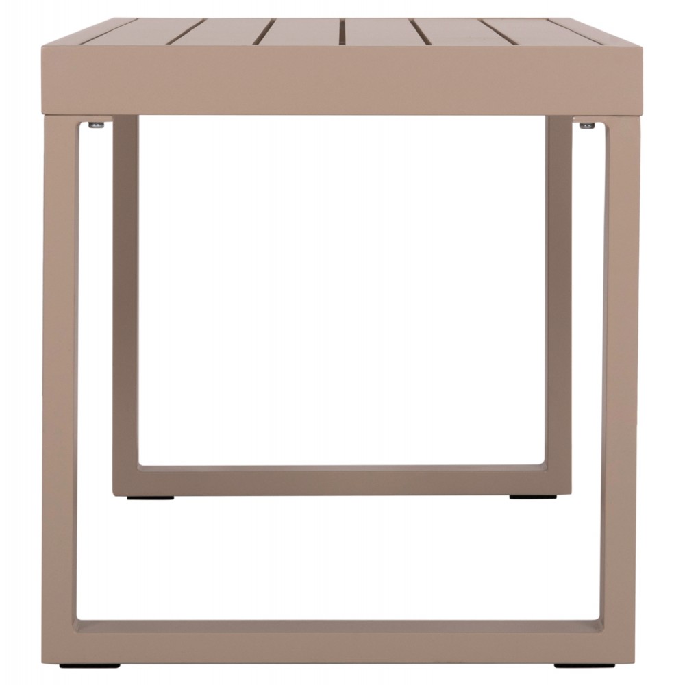 Τραπεζάκι ξαπλώστρας "SENTRY" από αλουμίνιο σε χρώμα καπουτσίνο 87x43.5x45