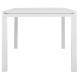 Τραπέζι επεκτεινόμενο "KRUM" από αλουμίνιο σε χρώμα λευκό 160-240x90x73