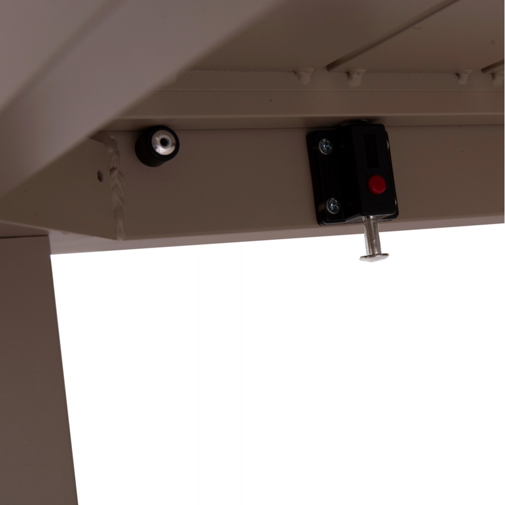 Τραπέζι επεκτεινόμενο "KRUM" από αλουμίνιο σε χρώμα καπουτσίνο 160-240x90x73