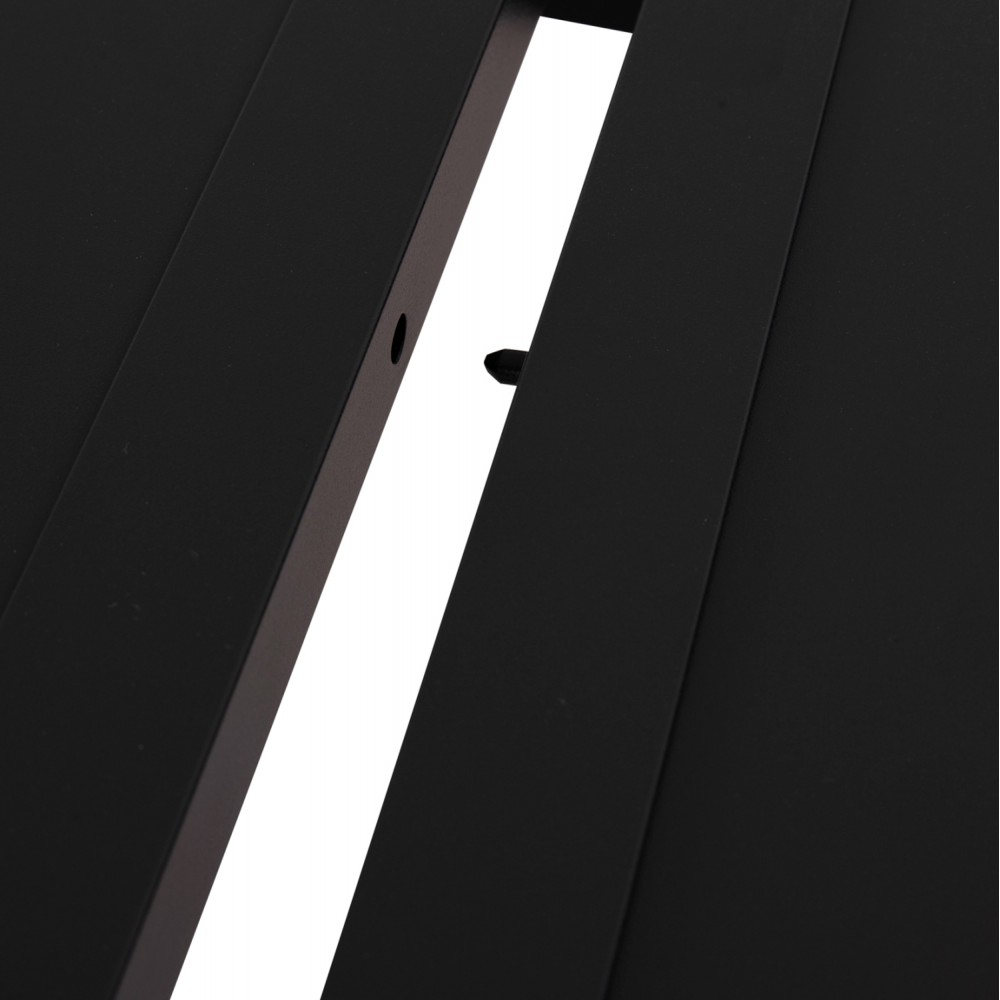 Τραπέζι επεκτεινόμενο "KRUM" από αλουμίνιο σε χρώμα σκούρο γκρι 160-240x90x73