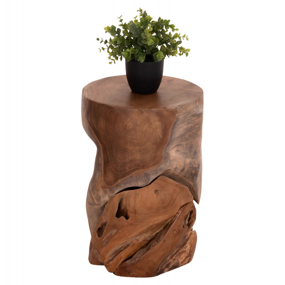 Βοηθητικό σκαμπό/τραπεζάκι "STOMP" από ξύλο σε χρώμα φυσικό Φ30x45