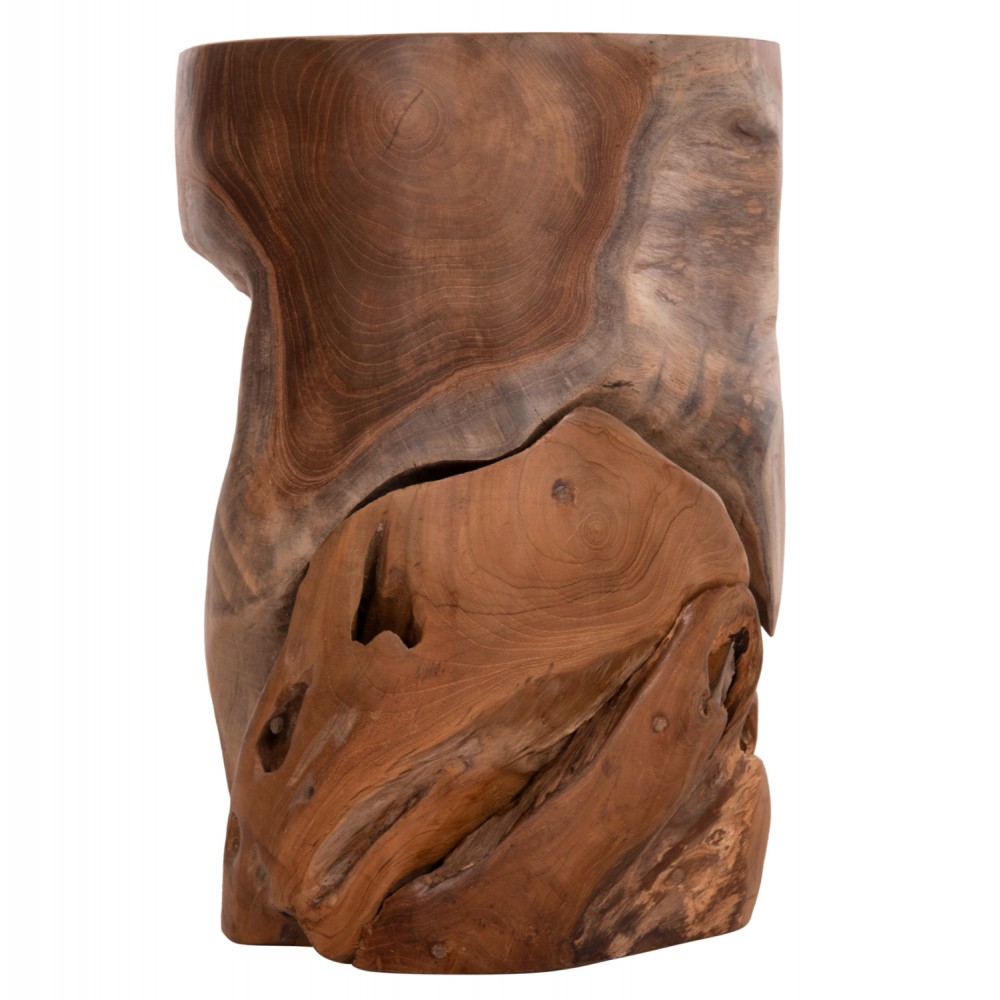 Βοηθητικό σκαμπό/τραπεζάκι "STOMP" από ξύλο σε χρώμα φυσικό Φ30x45