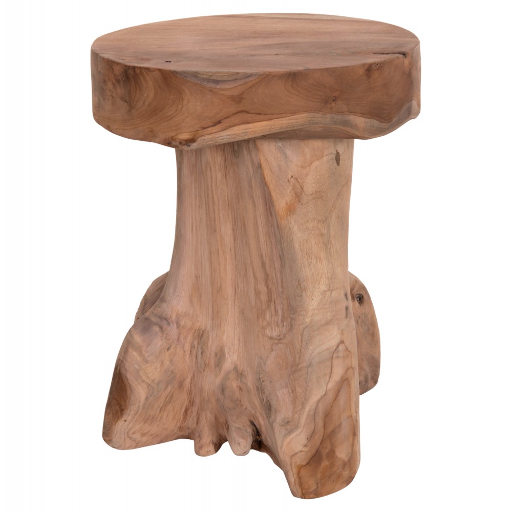 Βοηθητικό τραπέζι "LOGG" από ξύλο σε χρώμα φυσικό Φ35x45