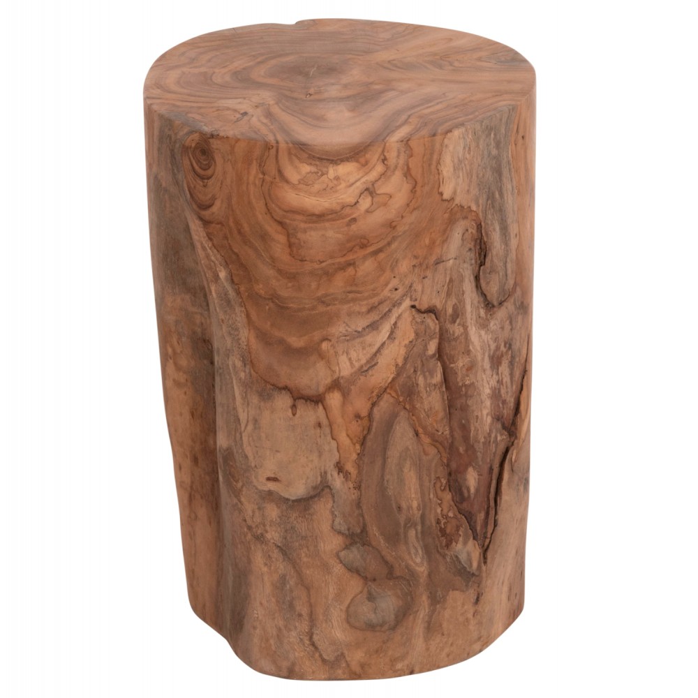 Βοηθητικό τραπέζι/σκαμπό "TRONCO" από ξύλο σε χρώμα φυσικό Φ30x45