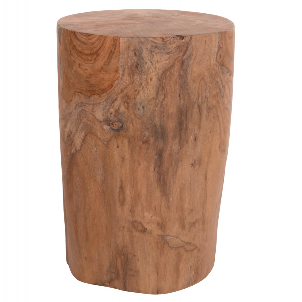 Βοηθητικό τραπέζι/σκαμπό "TRONCO" από ξύλο σε χρώμα φυσικό Φ30x45