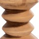 Σκαμπό κυλινδρικό "BELLOWS" από μασίφ ξύλο σε χρώμα φυσικό Φ35x45