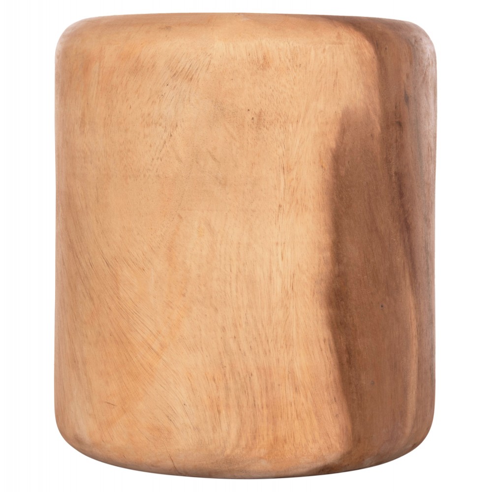 Σκαμπό στρογγυλό "TOBI" από μασίφ ξύλο σε χρώμα φυσικό Φ39x42