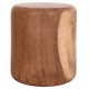 Σκαμπό στρογγυλό "TOBI" από μασίφ ξύλο σε χρώμα φυσικό Φ39x42