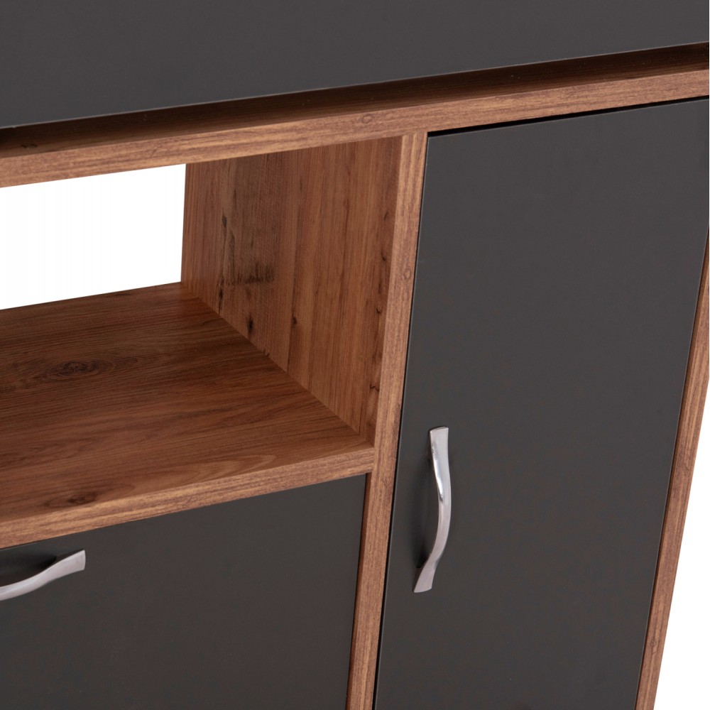 Παπουτσοθήκη "MEDY" σε χρώμα φυσικό/ανθρακί 85x30x108.5