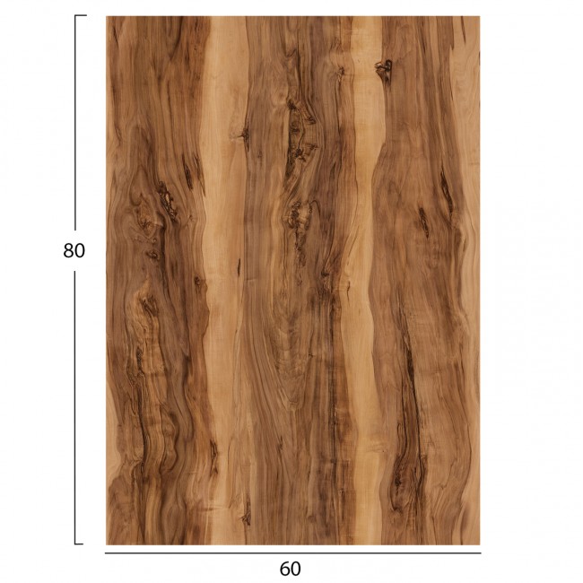 Επιφάνεια τραπεζιού ορθογώνια από HPL σε χρώμα indian sheesham 60x80