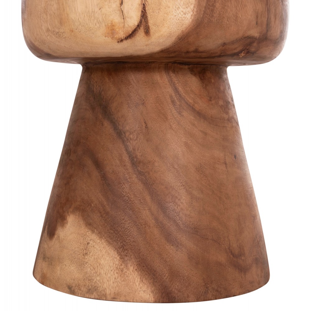 Τραπέζι βοηθητικό στρογγυλό "CUPRE" από ξύλο σε χρώμα φυσικό Φ40x45