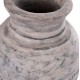 Διακοσμητικό επιτραπέζιο βάζο "VERMO" από τερακότα σε χρώμα ανοιχτό γκρι Φ21x25