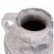 Διακοσμητικό επιτραπέζιο βάζο "VERMO" από τερακότα σε χρώμα ανοιχτό γκρι Φ21x22
