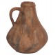 Διακοσμητικό επιτραπέζιο βάζο "VERMO" από τερακότα σε χρώμα παλαιωμένο καφέ Φ25x28
