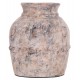Διακοσμητικό επιτραπέζιο βάζο "VERMO" από τερακότα σε χρώμα γκρι Φ17x19