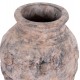 Διακοσμητικό επιτραπέζιο βάζο "VERMO" από τερακότα σε χρώμα γκρι Φ17x19