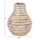 Διακοσμητικό επιτραπέζιο βάζο "VERMO" από τερακότα σε χρώμα μπεζ Φ27x30