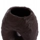 Επιτραπέζιο διακοσμητικό βάζο "NAMENTIS" από τερακότα σε χρώμα καφέ 26.5x16x36.5