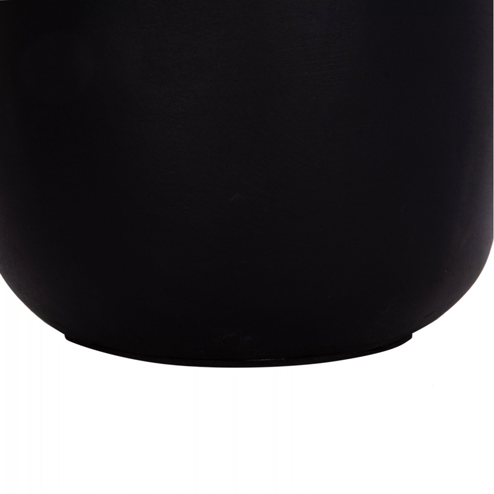 Επιτραπέζιο διακοσμητικό βάζο "LENNOX" από τερακότα σε χρώμα μαύρο Φ18x33