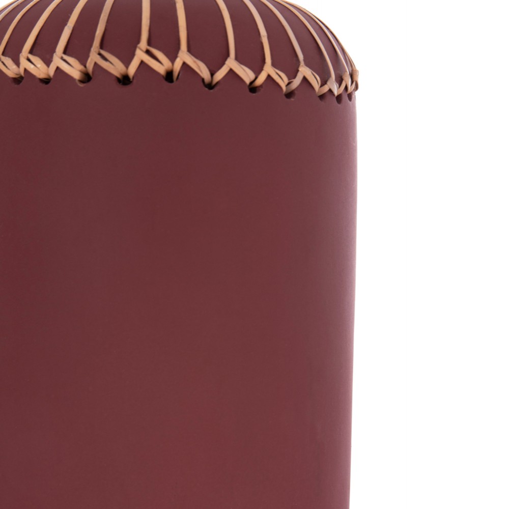 Επιτραπέζιο διακοσμητικό βάζο "LENNOX" από τερακότα σε χρώμα βυσσινί Φ18x33