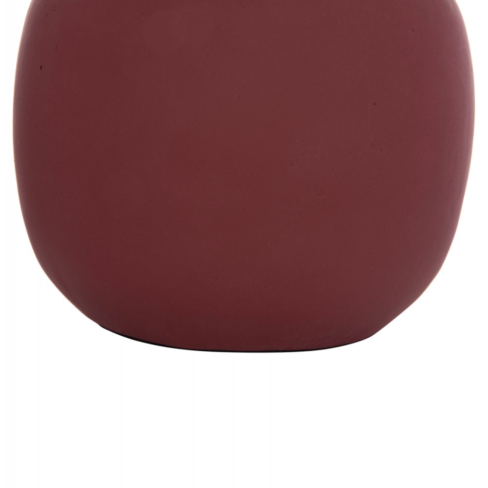 Επιτραπέζιο διακοσμητικό βάζο "LENNOX" από τερακότα σε χρώμα βυσσινί Φ22x20