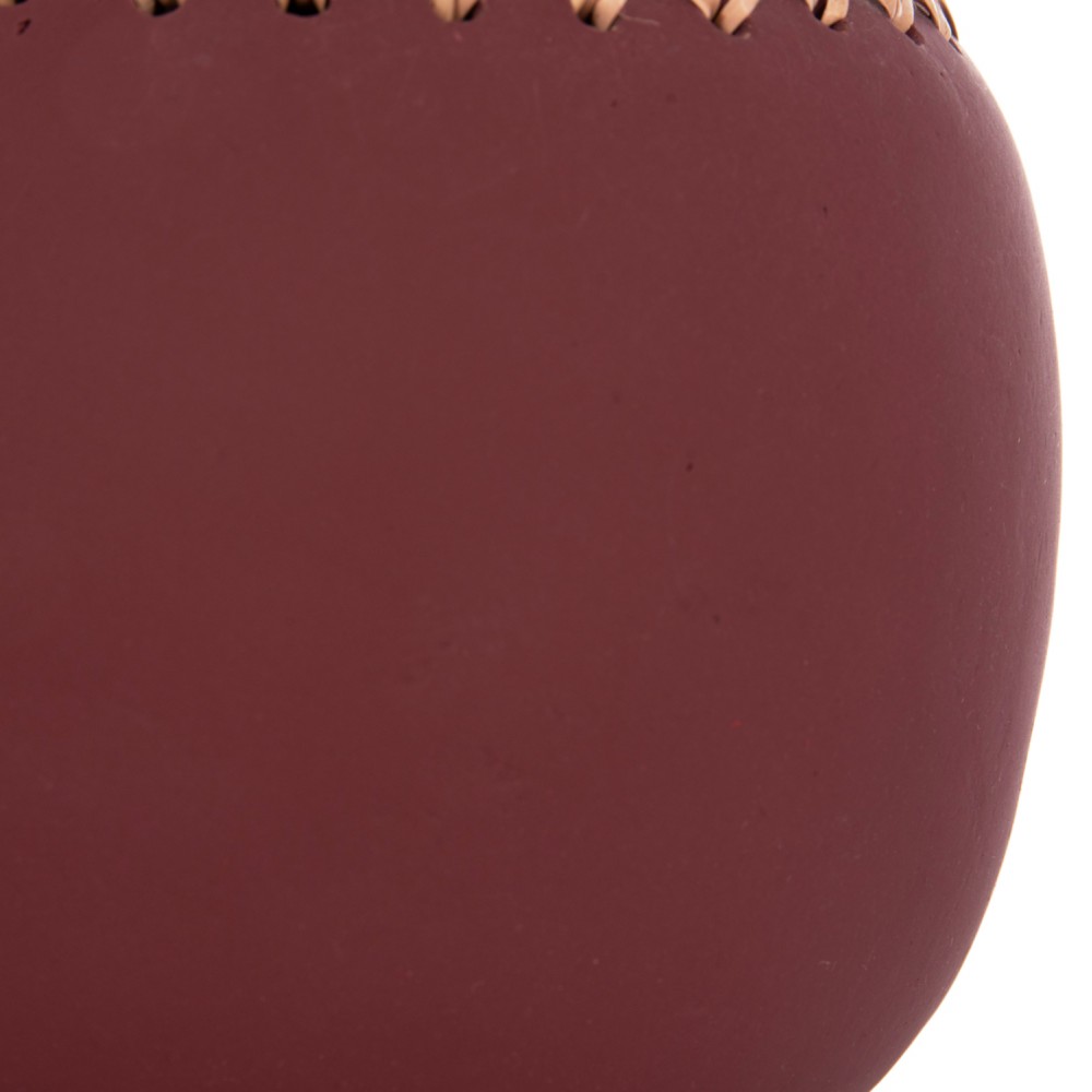 Επιτραπέζιο διακοσμητικό βάζο "LENNOX" από τερακότα σε χρώμα βυσσινί Φ22x20