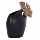 Επιτραπέζιο διακοσμητικό βάζο "ALICA2" από τερακότα/grass σε χρώμα μαύρο 44x18x50