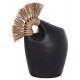 Επιτραπέζιο διακοσμητικό βάζο "ALICA2" από τερακότα/grass σε χρώμα μαύρο 44x18x50