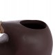 Επιτραπέζιο διακοσμητικό βάζο "ALICA2" από τερακότα/grass σε χρώμα σοκολατί 44x18x50