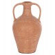 Επιτραπέζιος διακοσμητικός αμφορέας "FEAX" από τερακότα σε χρώμα φυσικό 35x35x58