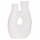 Επιτραπέζιο διακοσμητικό βάζο "NAMENTIS" από τερακότα σε χρώμα λευκό 27x13.5x37