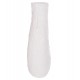 Επιτραπέζιο διακοσμητικό βάζο "NAMENTIS" από τερακότα σε χρώμα λευκό 27x13.5x37