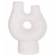 Επιτραπέζιο διακοσμητικό βάζο "NAMENTIS" από τερακότα σε χρώμα λευκό 26x15x32.5