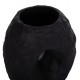 Επιτραπέζιο διακοσμητικό βάζο "NAMENTIS" από τερακότα σε χρώμα μαύρο 22x13x28