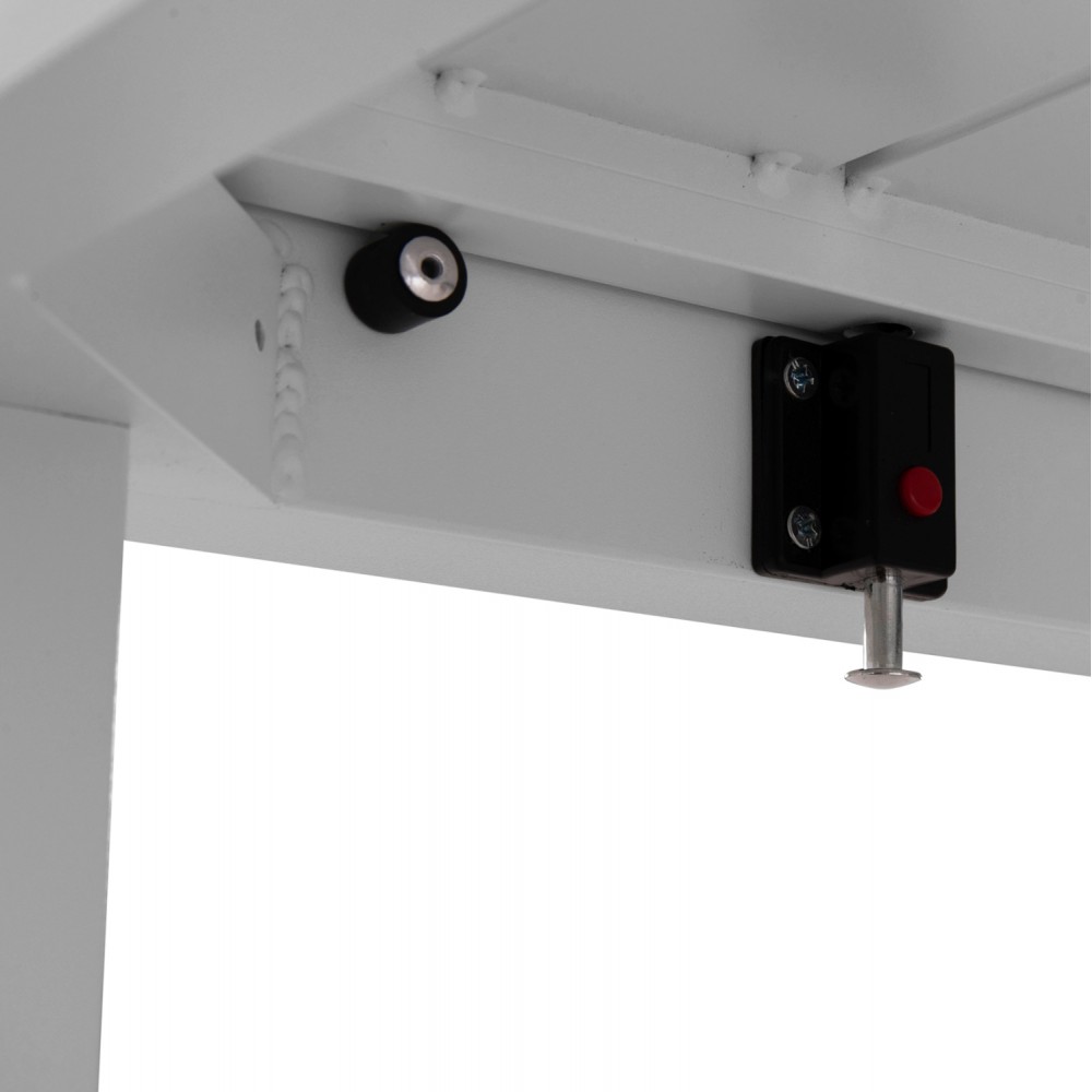 Σετ τραπεζαρία εξωτερικού χώρου "KRUM" 7τμχ από αλουμίνιο σε χρώμα λευκό 160-240x90x73