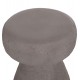 Σκαμπό βοηθητικό στρογγυλό "INTERON" από fiber cement σε χρώμα γκρι Φ34x39
