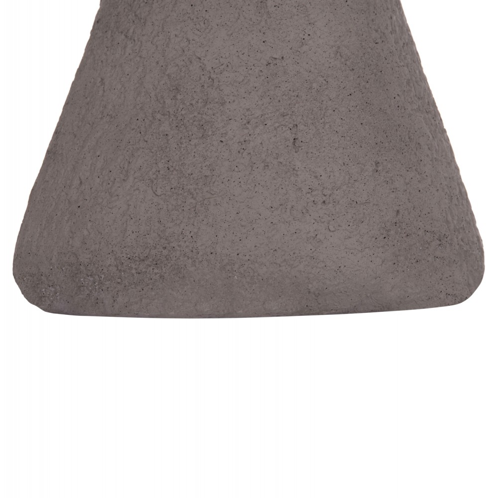 Σκαμπό βοηθητικό στρογγυλό "INTERON" από fiber cement σε χρώμα γκρι Φ34x39