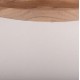 Διακοσμητικό βάζο δαπέδου "LINTER" από fiber cement/ξύλο σε χρώμα λευκό/φυσικό Φ41x47