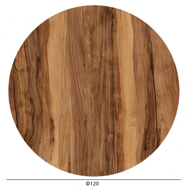Επιφάνεια τραπεζιού στρογγυλή από HPL σε χρώμα indian sheesham Φ120