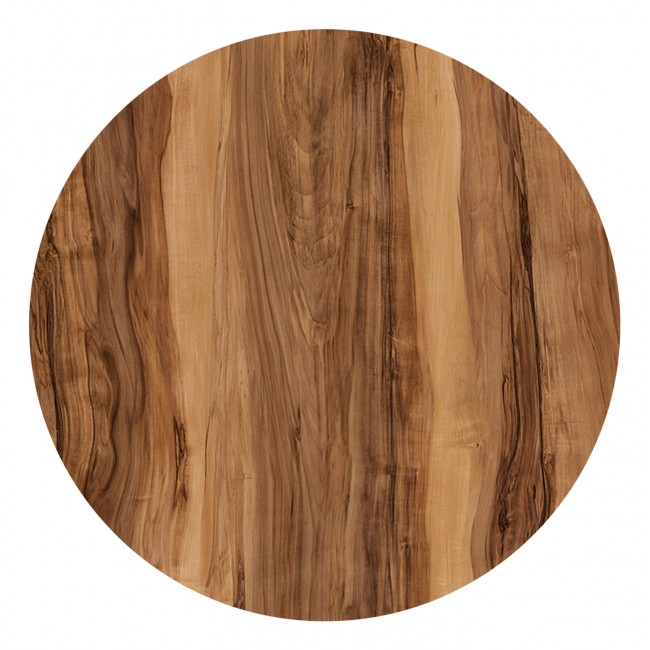 Επιφάνεια τραπεζιού στρογγυλή από HPL σε χρώμα indian sheesham Φ120