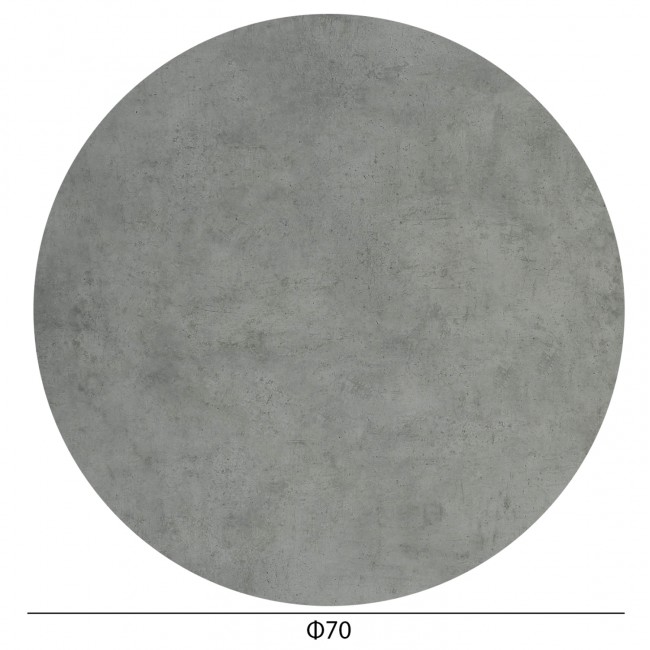 Επιφάνεια τραπεζιού στρογγυλή από HPL σε χρώμα cement Φ70