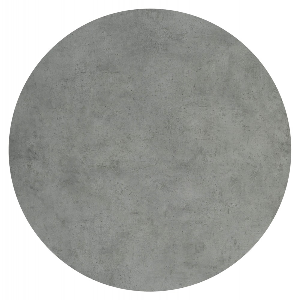 Επιφάνεια τραπεζιού στρογγυλή από HPL σε χρώμα cement Φ70