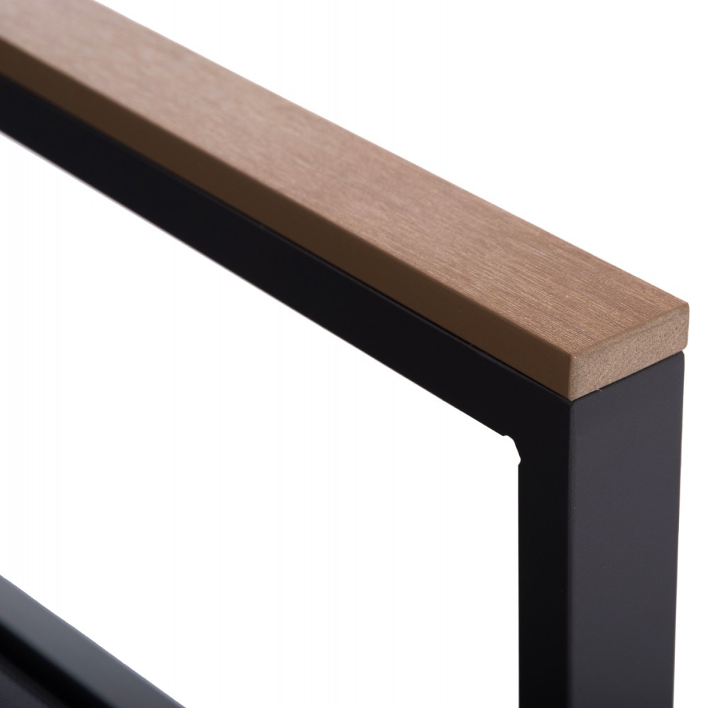 Σετ σαλόνι εξωτερικού χώρου "JULIETTE" 4τμχ από αλουμίνιο/textilene σε χρώμα γκρι Φ60x36.5